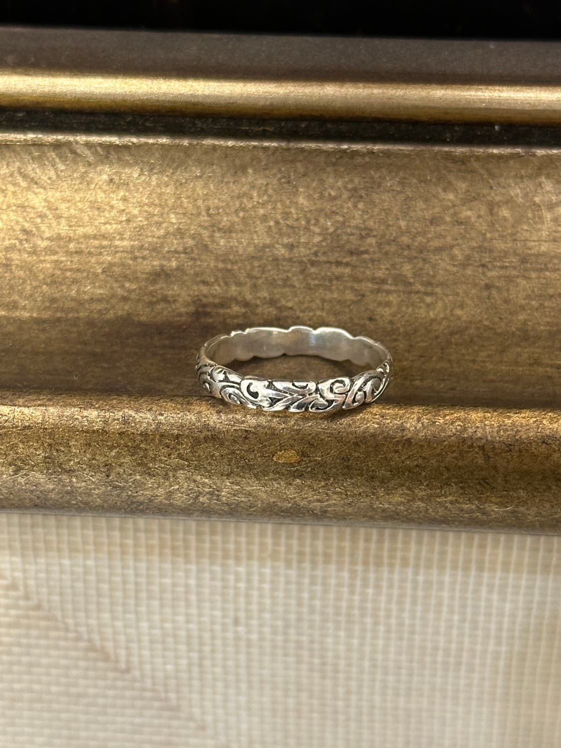 Antique Arabesque Textured 925Silver Rin 상품이미지1