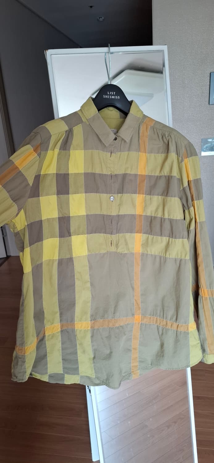 버버리 브릿 오버핏 체크 셔츠 상품이미지2