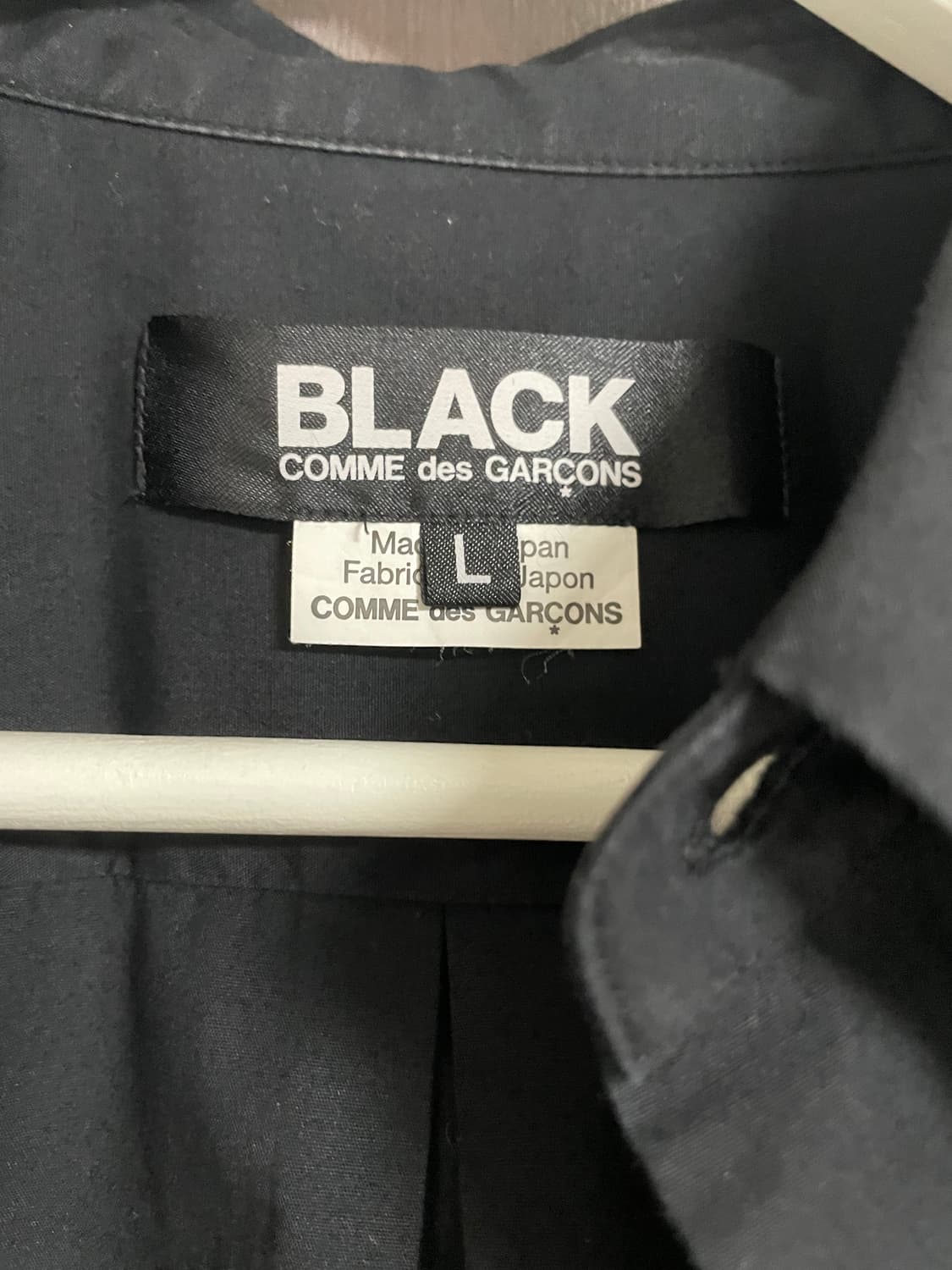 꼼데가르송 남성 블랙 롱셔츠 상품이미지3