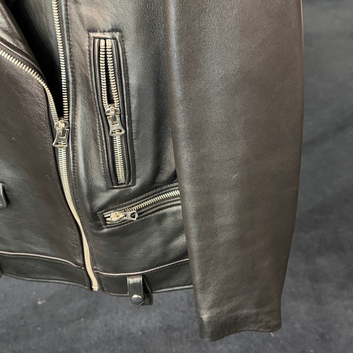 [M] 램스킨 양가죽 라이더자켓 상품이미지4