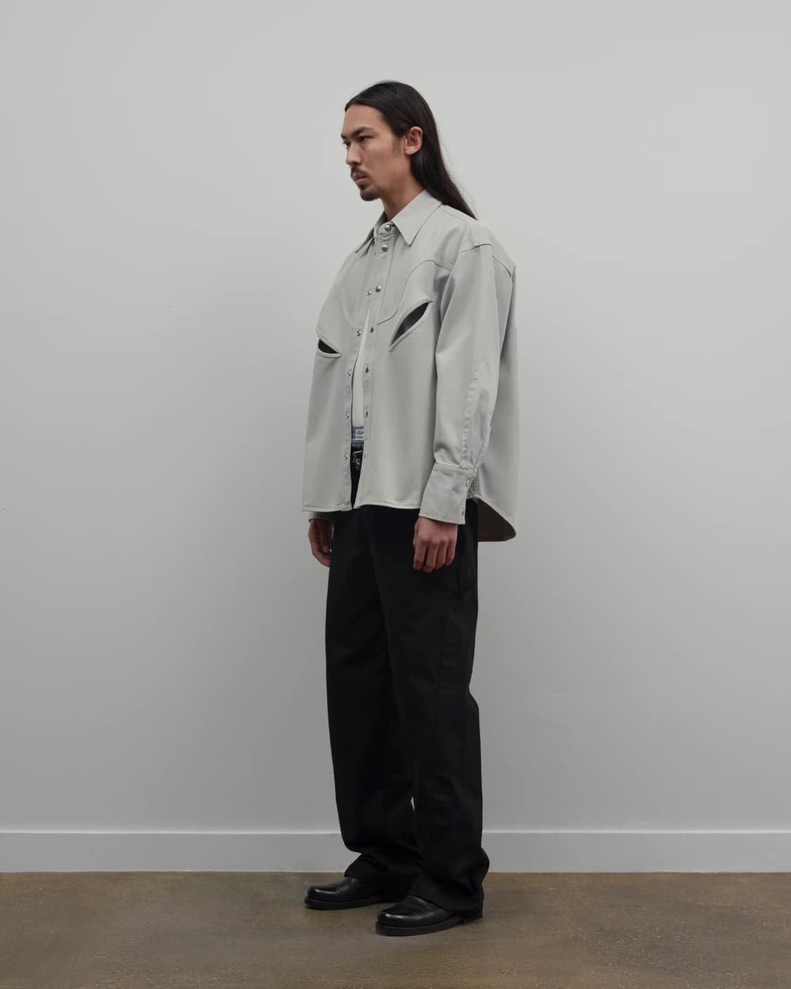 [S,M,L]커미션 25fw Rider 오버 셔츠 상품이미지2