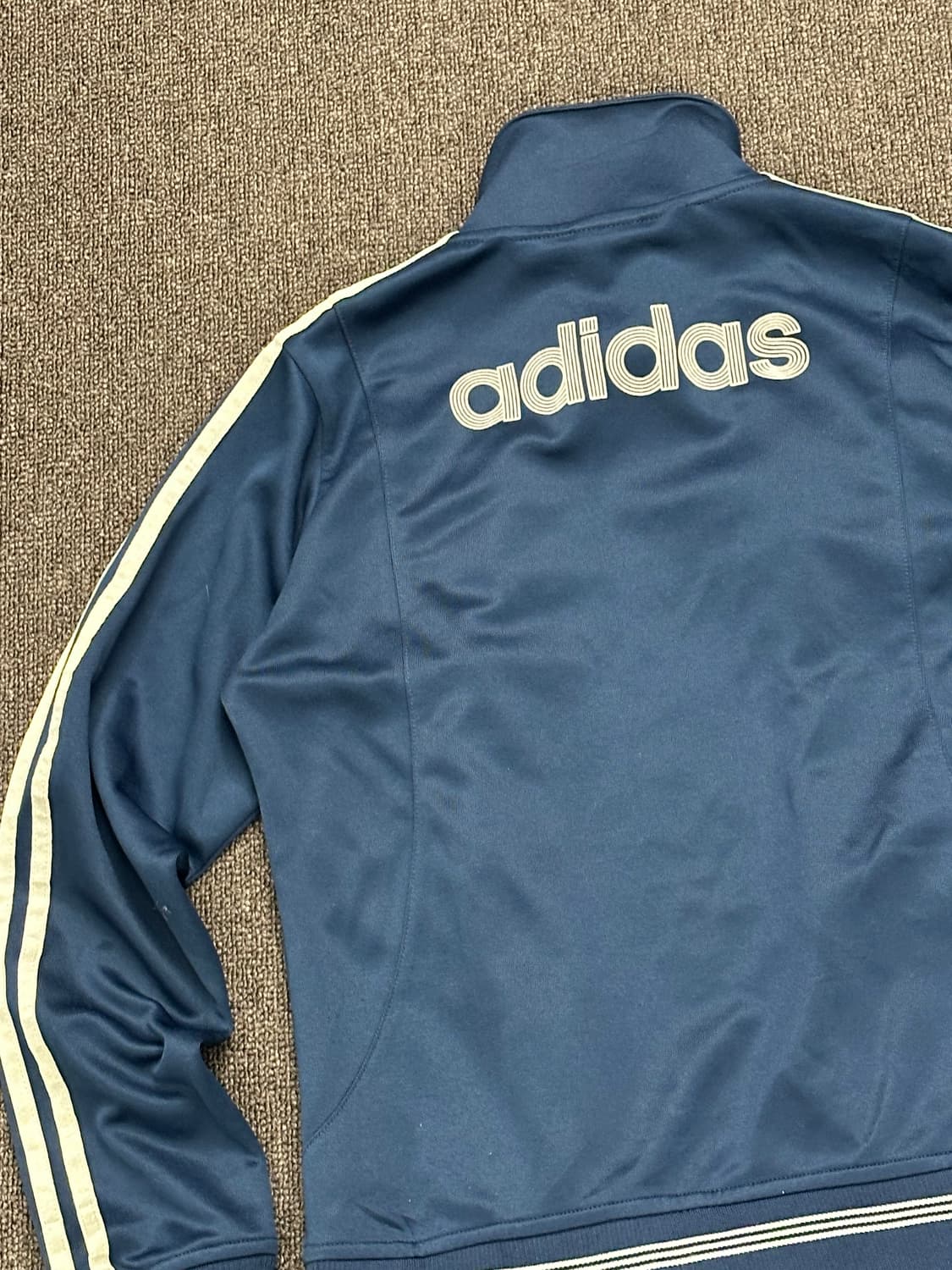 L)ADIDAS vintage 여성 네이비 트랙탑 져지(지퍼고장) 상품이미지8