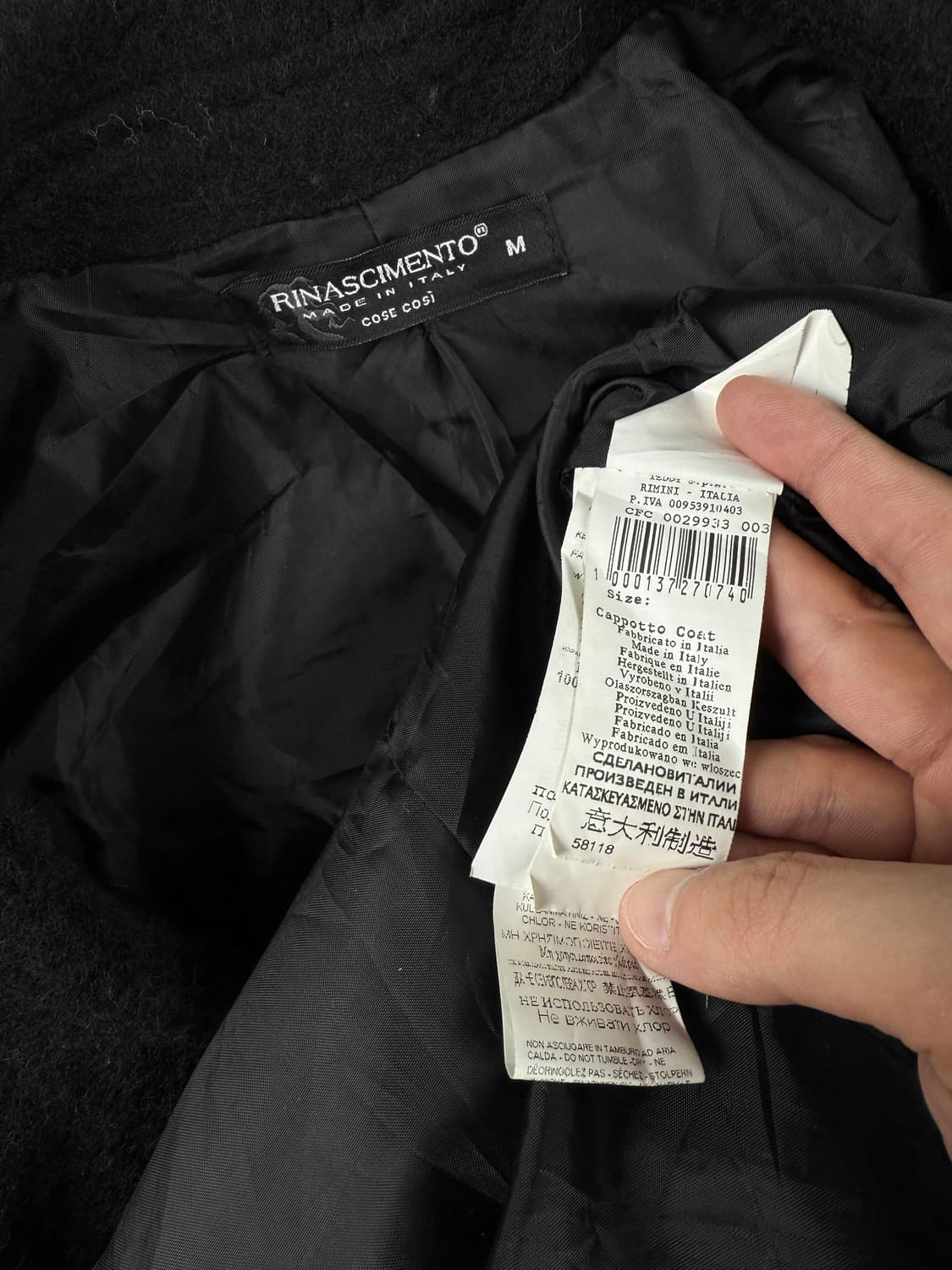 rinascimento 러플 울 코트 상품이미지6