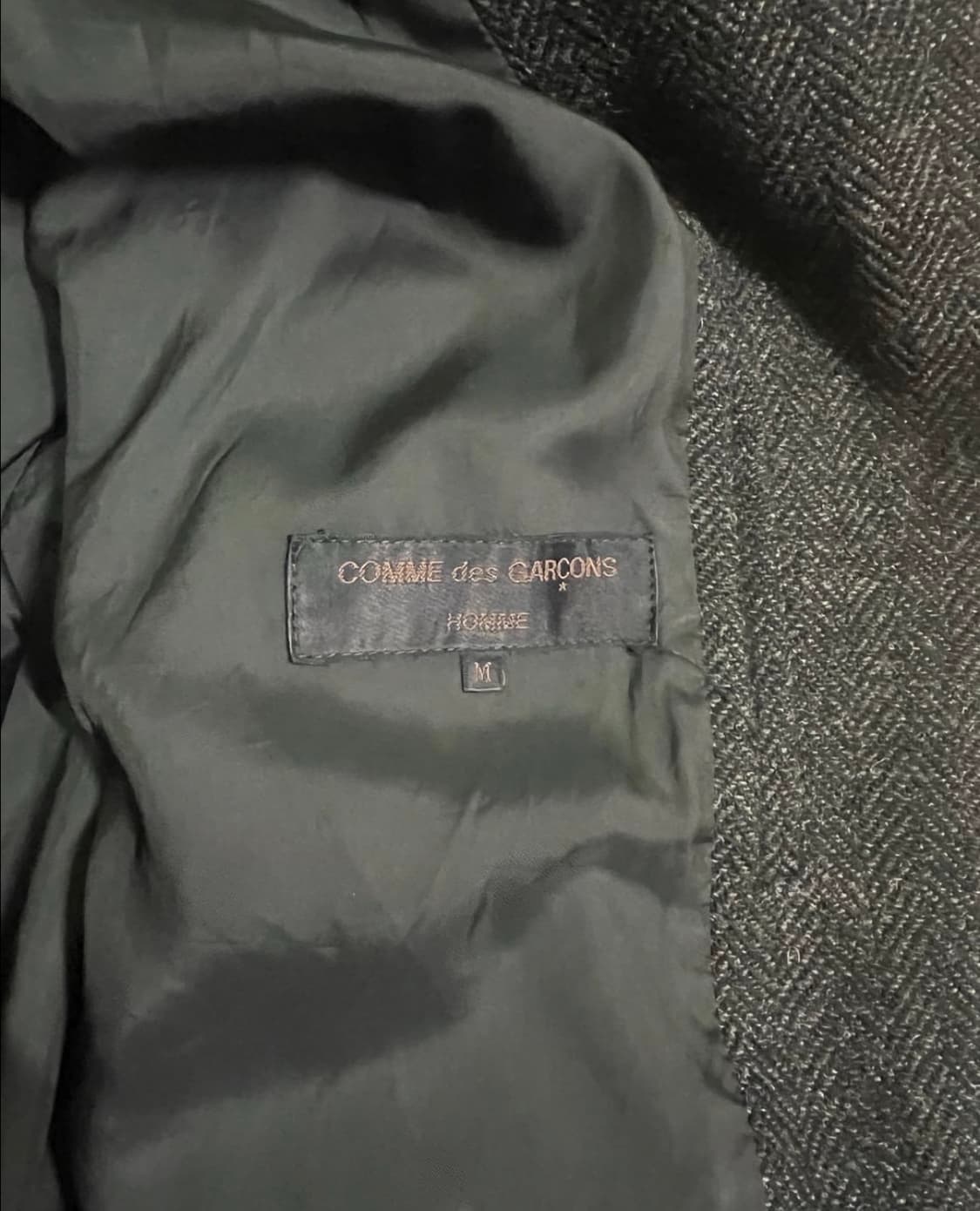 XL) 80s 꼼데가르송 옴므 블루종 봄버 자켓 상품이미지2