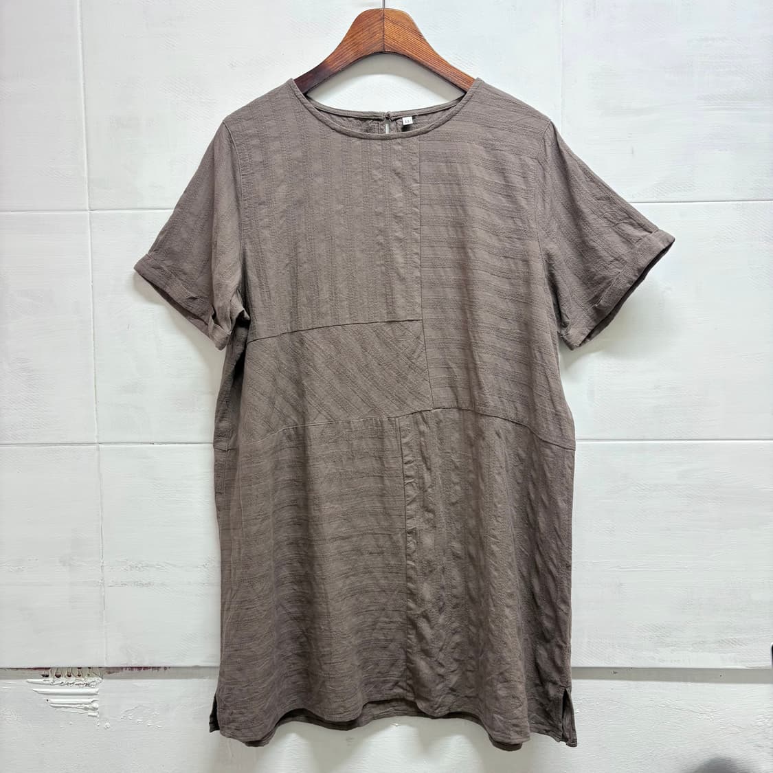 코튼 패치워크 모리걸 히피 롱 블라우스 미니원피스 JPN 상품이미지1