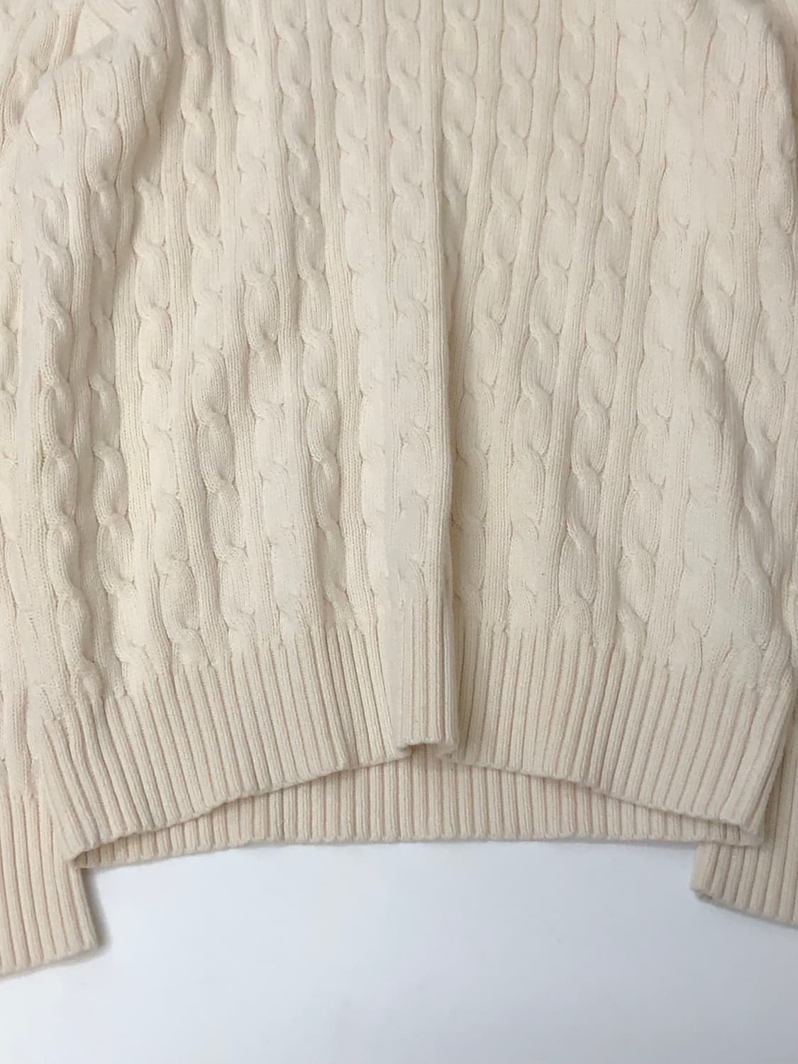 Polo 폴로 랄프로렌 아이보리 케이블 니트 상품이미지5