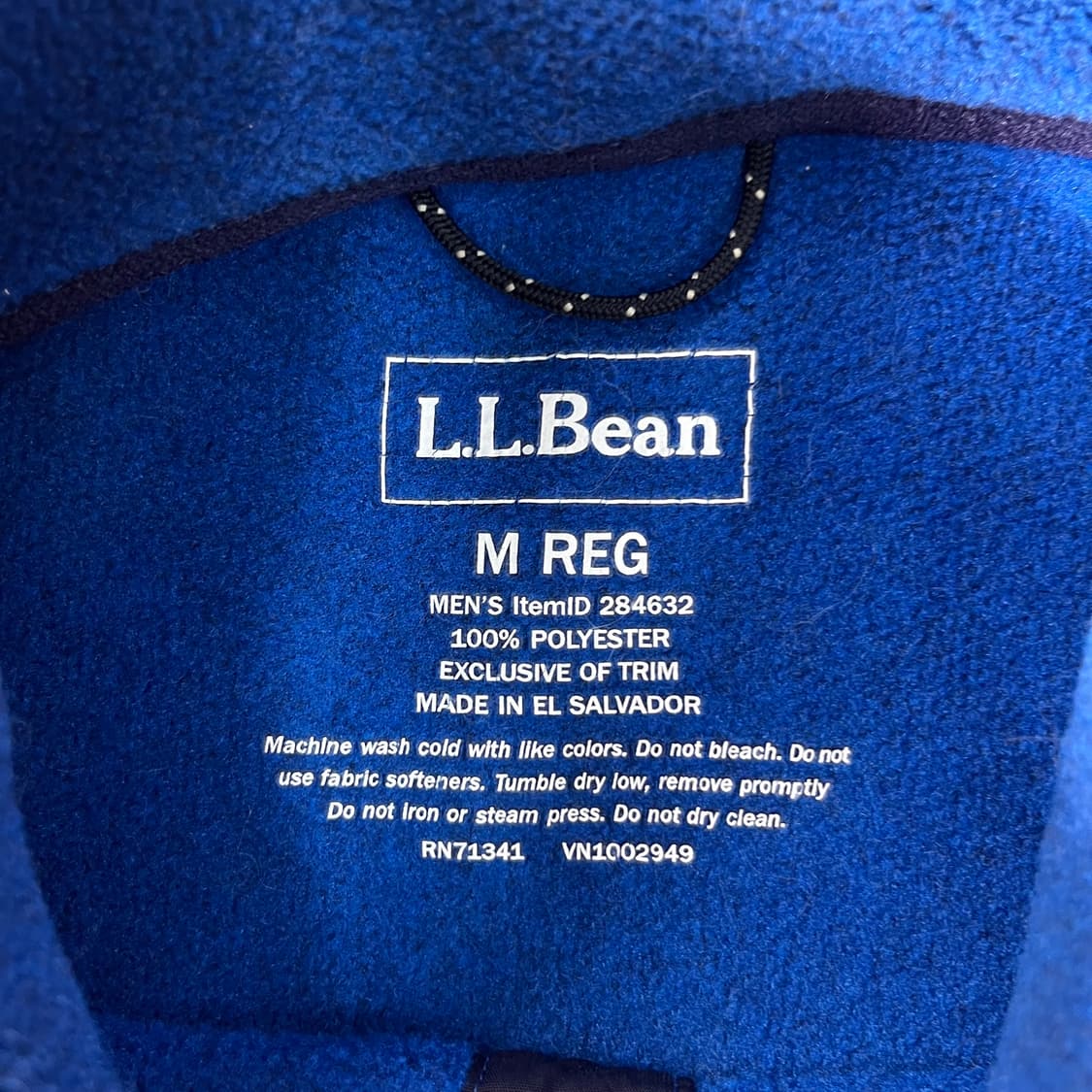 100 엘엘빈 반집업 플리스 맨투맨 상품이미지3