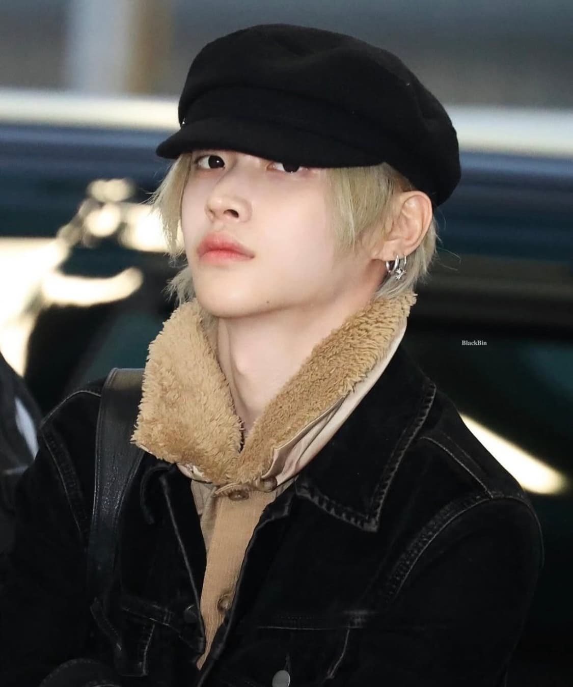 (원빈 착용)아노에틱 ANC NEWSBOY CAP_BLACK 상품이미지1