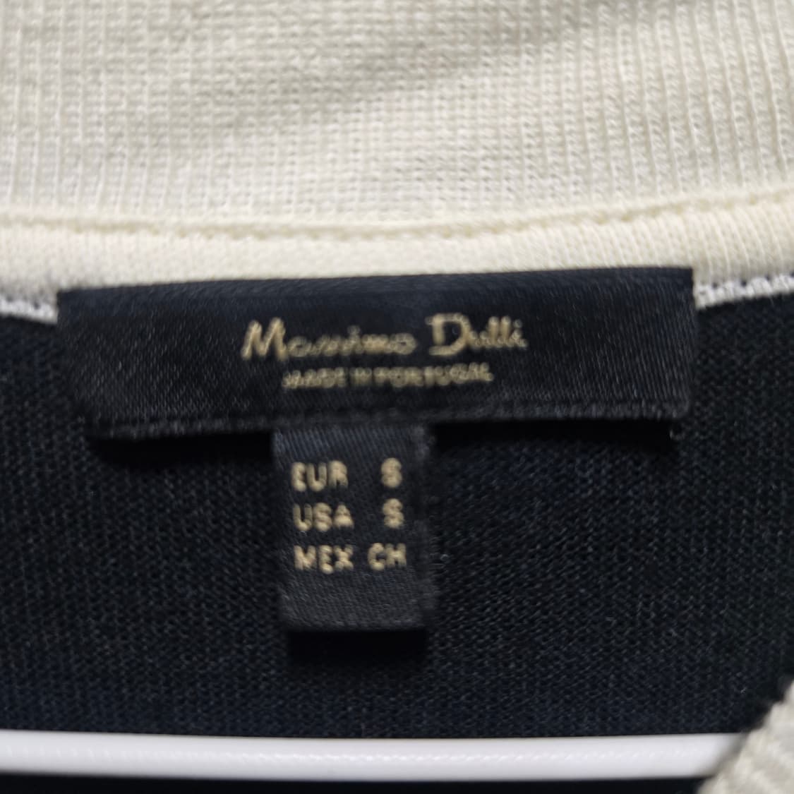 마시모두띠 블랙 배색 반팔 티셔츠  상품이미지3