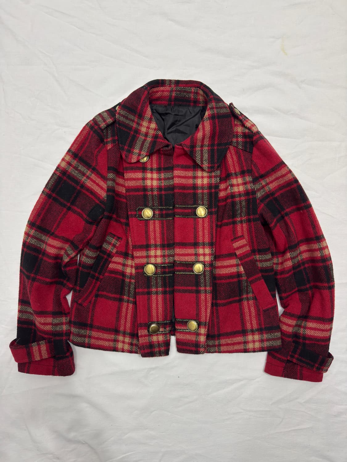 napoleon red check wool jacket 상품이미지1