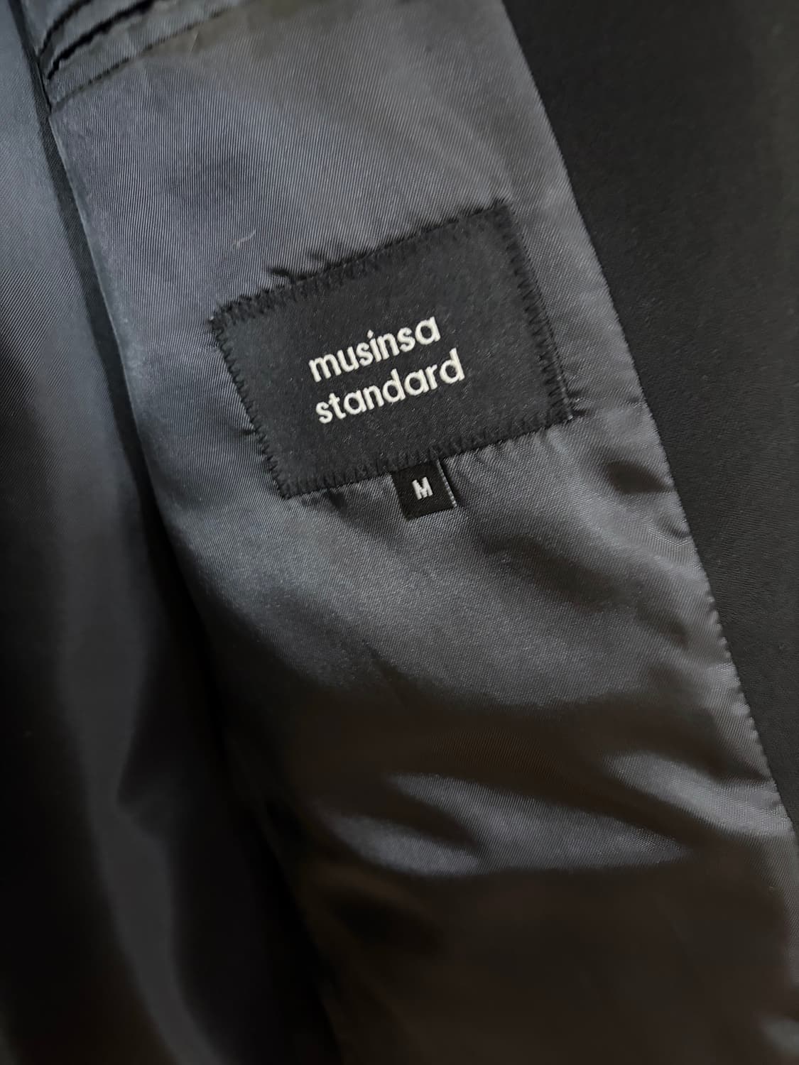 무신사 스탠다드 블랙 블레이저 M 상품이미지5