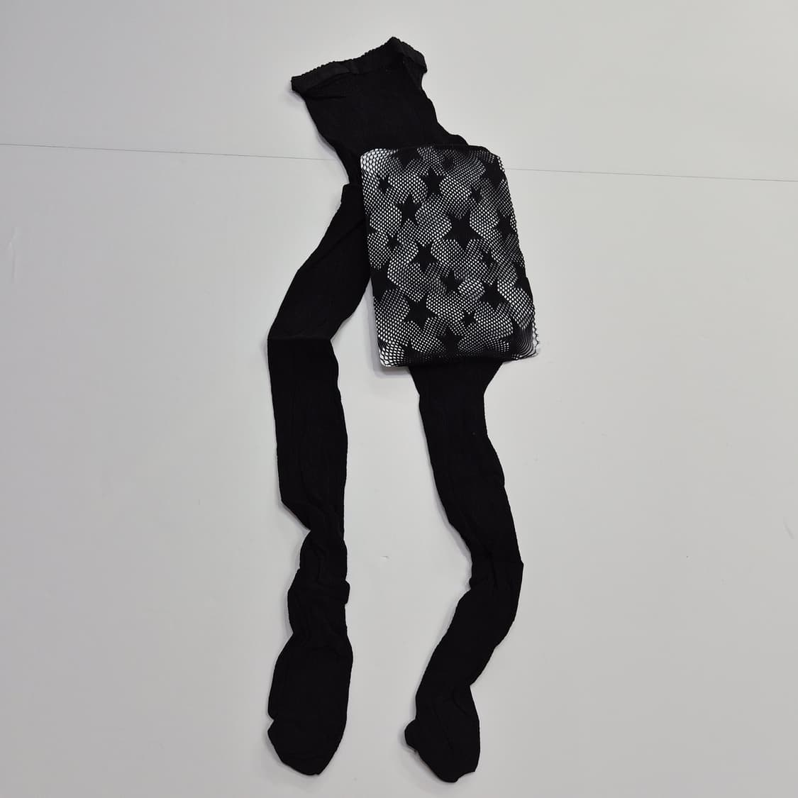 tutuanna 스타 패턴 망사 블랙 스타킹 상품이미지1