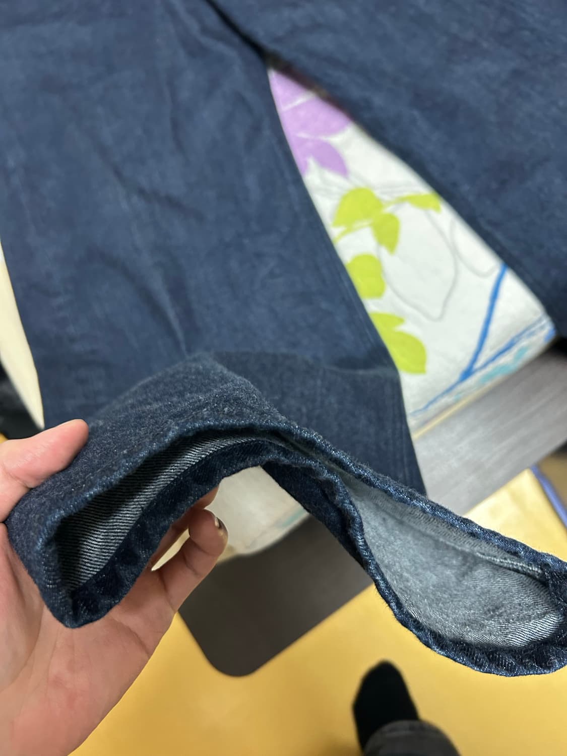 해칭룸 와이드 커브진 인디고 1사이즈 상품이미지5