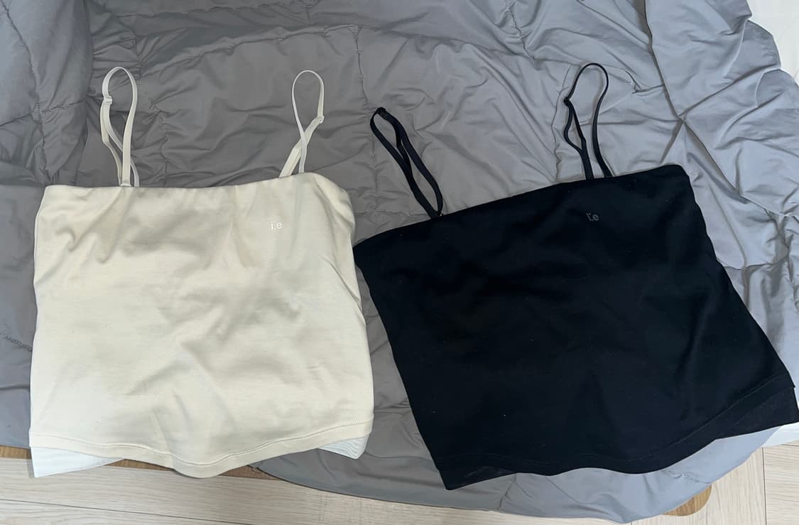 오호스 캐미솔 (크림+블랙) 상품이미지4