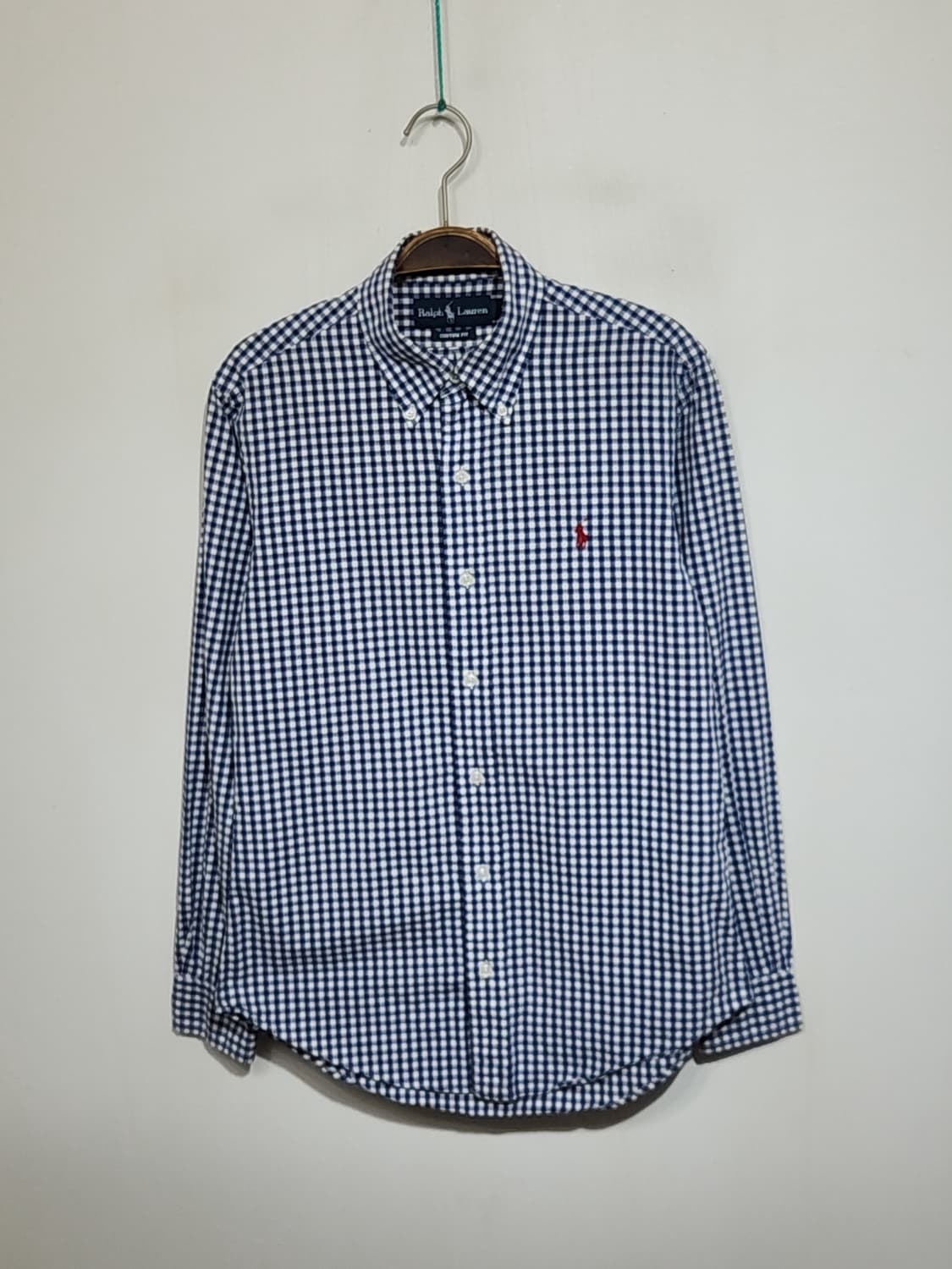 (S) 랄프로렌 폴로 셔츠 체크 남방 로고 캐주얼  상품이미지1