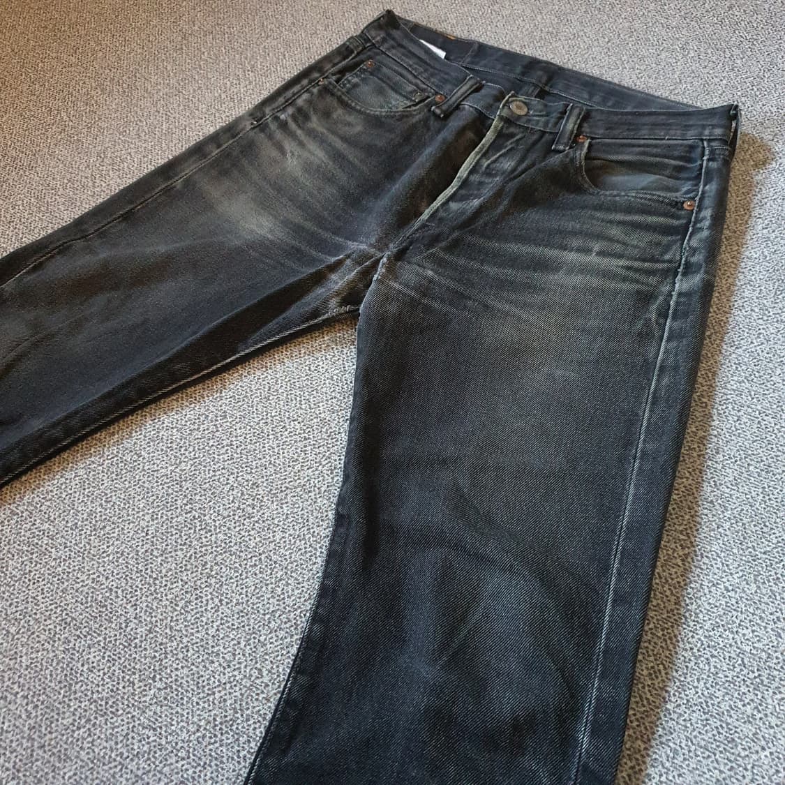 유럽 리바이스501 블랙 데님 팬츠 no.17 상품이미지2