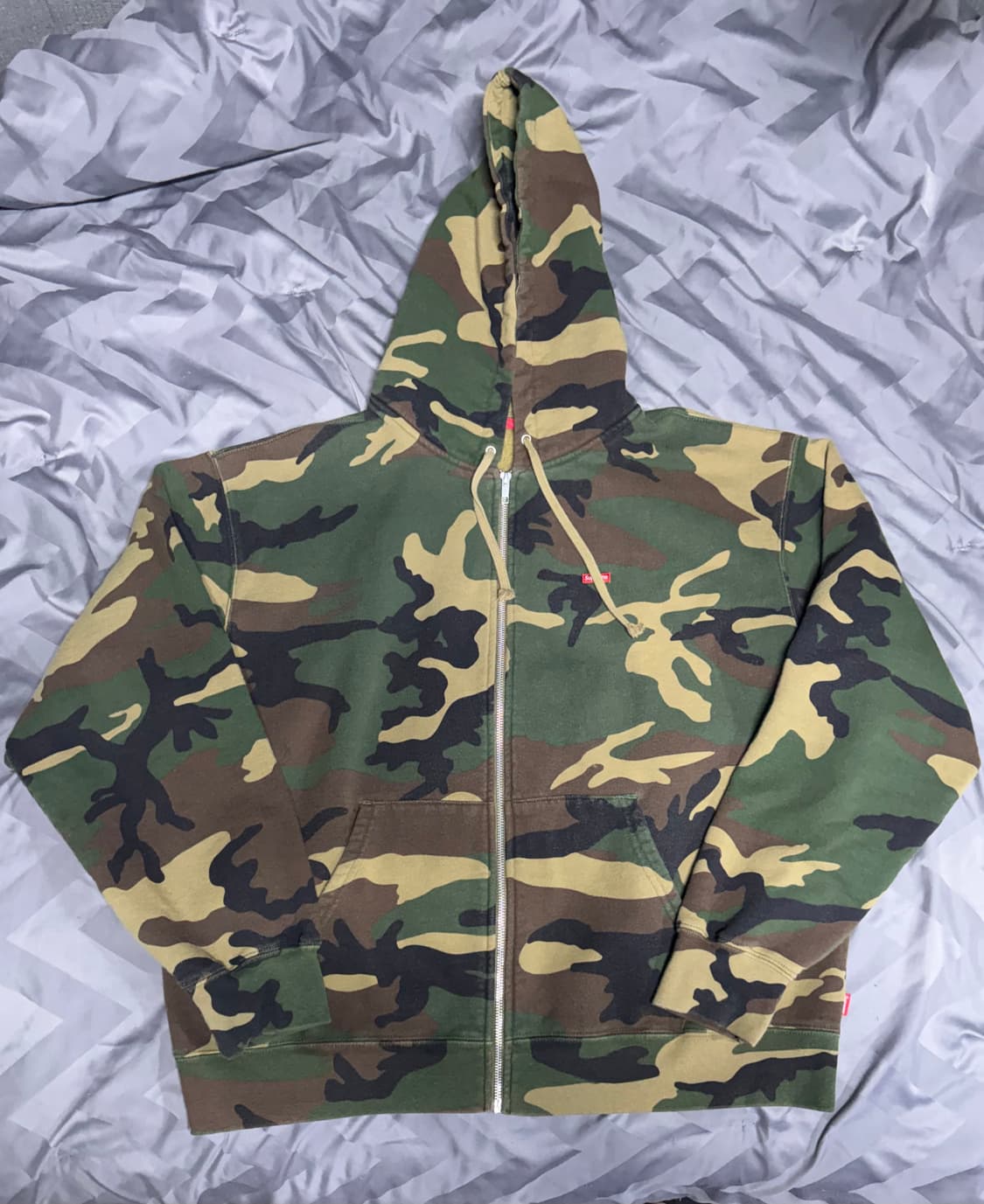 슈프림 스몰박스로고 카모 후드집업 XL 상품이미지1