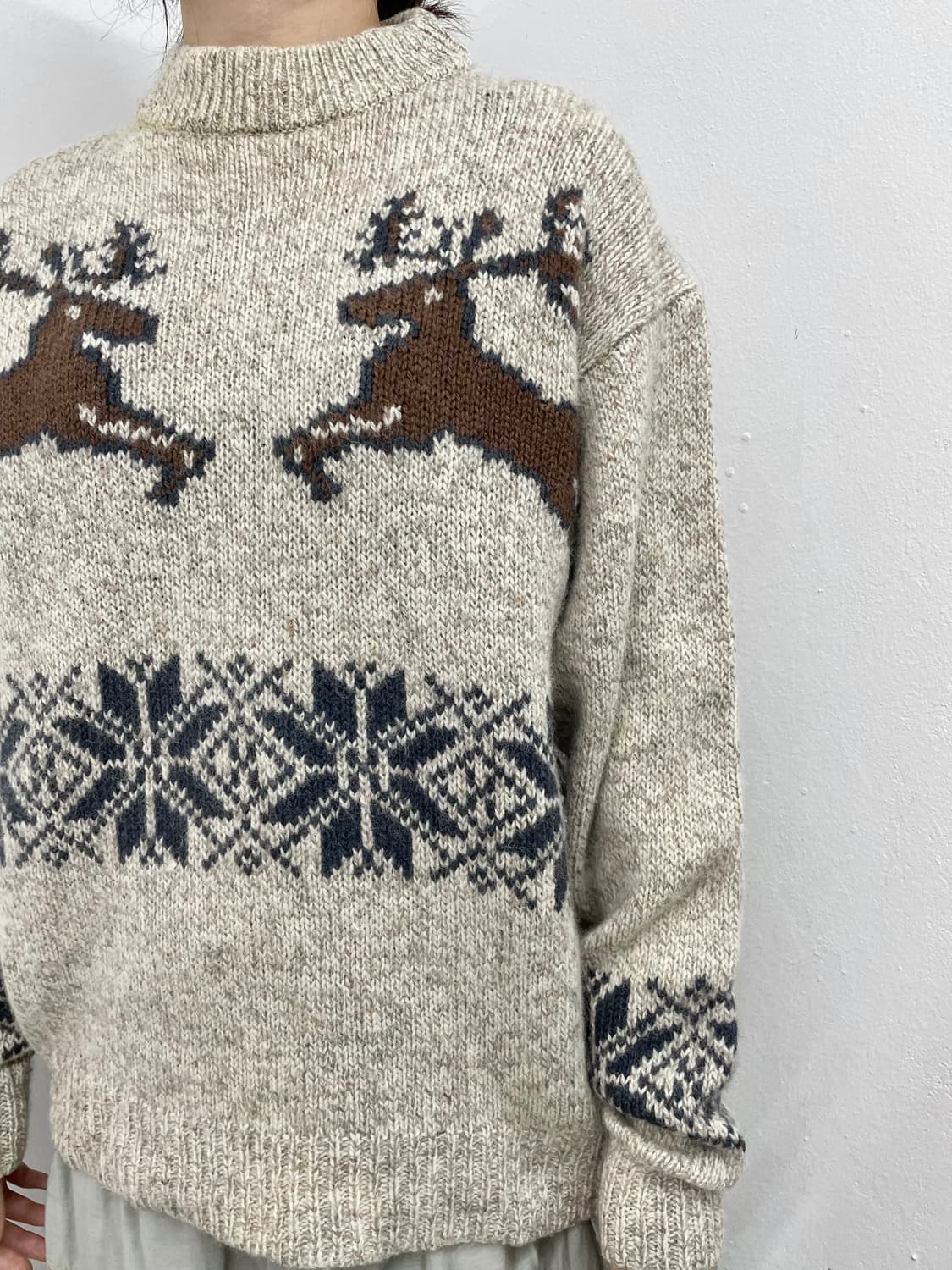 울100 노르딕 니트 상품이미지3