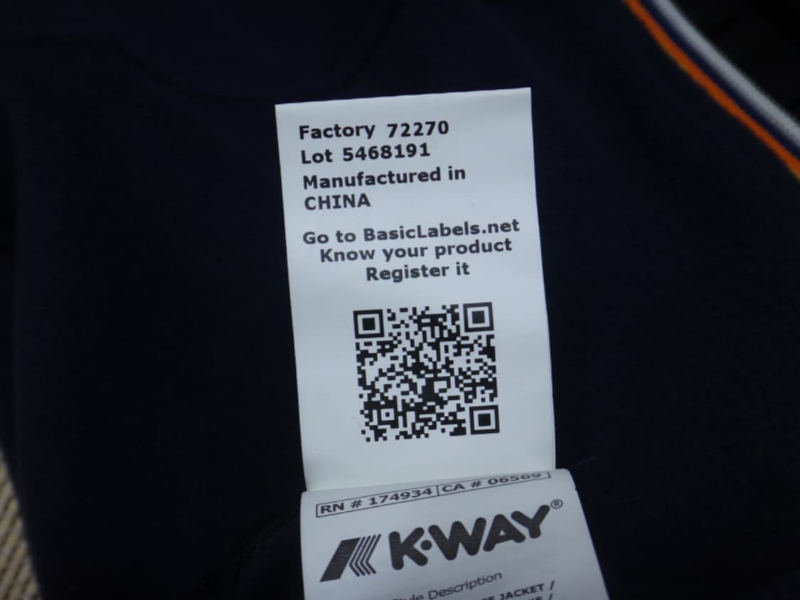 (M) 까웨 K WAY 르브레 공용 플리스 집업 네이비 상품이미지10