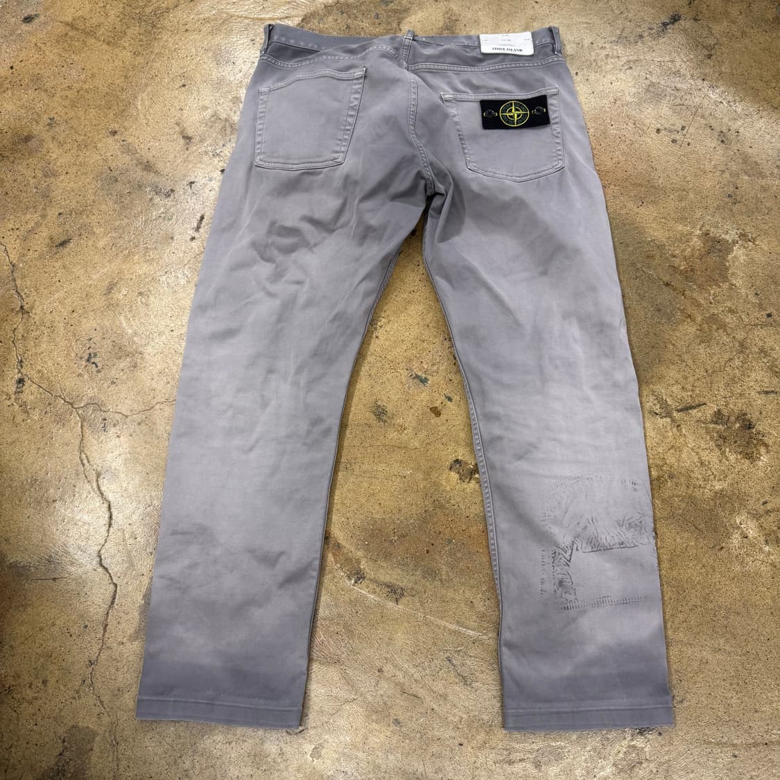 [정품/34] 스톤아일랜드 그레이 워싱 와펜 펜츠 b8 상품이미지4