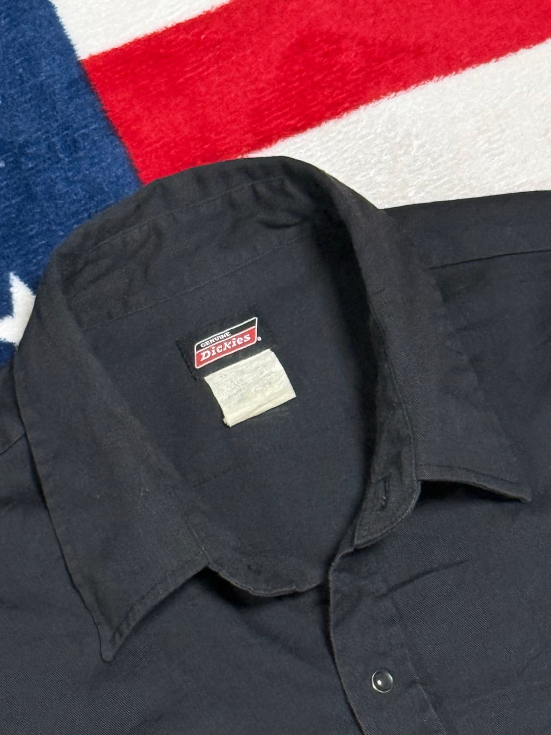 Dickies 디키즈 블랙 워크셔츠 스냅버튼 루즈핏 빈티지 [XL] 상품이미지7