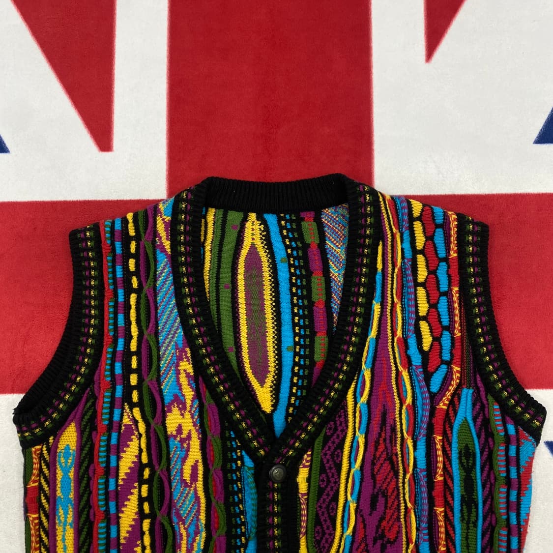 빈티지 케이블 조끼 가디건 실측 M - L  상품이미지3