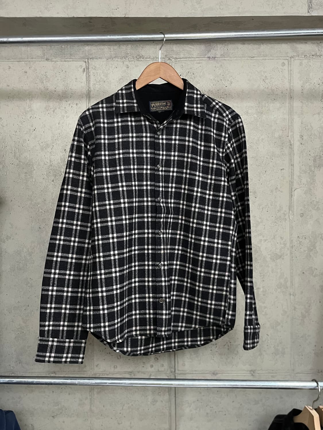 90s Pendleton Wool Flannel Check Shirt 상품이미지1