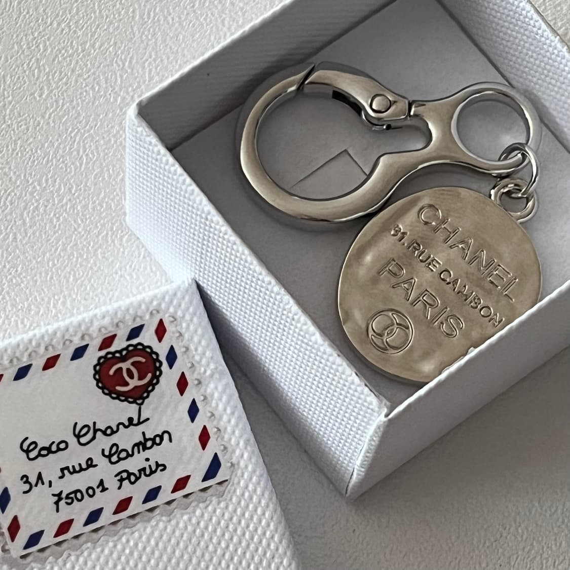 샤넬 정품 빈티지 업사이클링 키링 상품이미지2