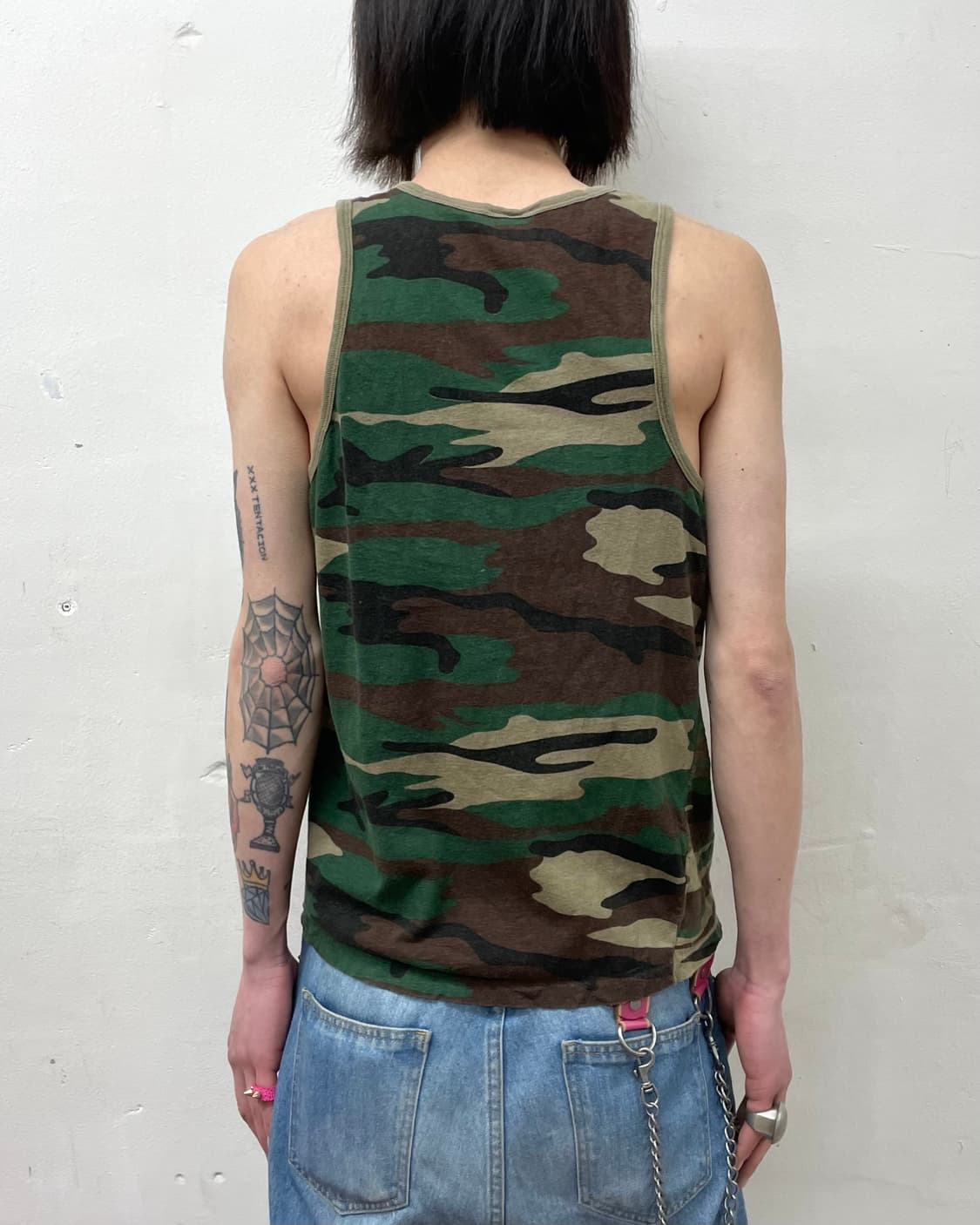 Basic camouflage sleeveless 상품이미지2