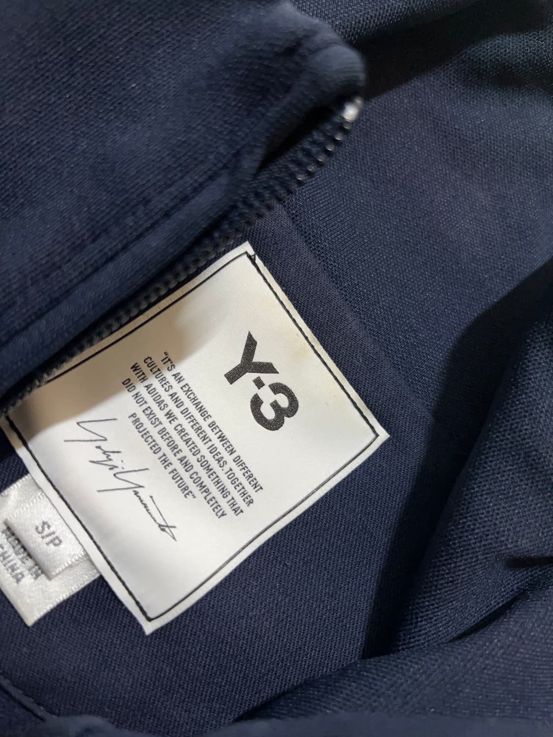 Y-3 트랙 자켓 네이비 S 상품이미지4