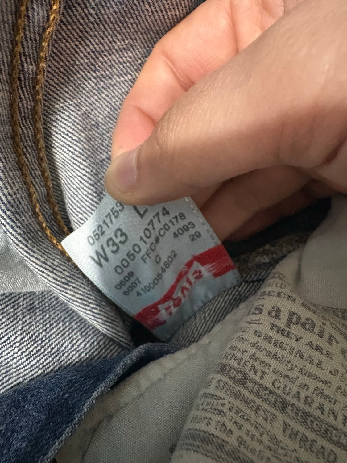 00’s Levis 501 denim pant. 상품이미지6