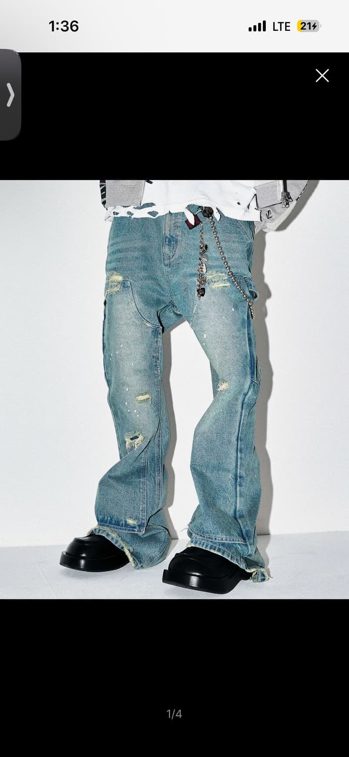 스키즘 인듀싱 부츠컷 데님 L 상품이미지1