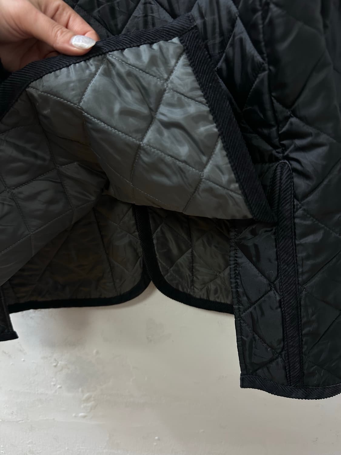 Lavenham라벤햄 다이아 블랙 퀼팅 재킷 Made in England 상품이미지7