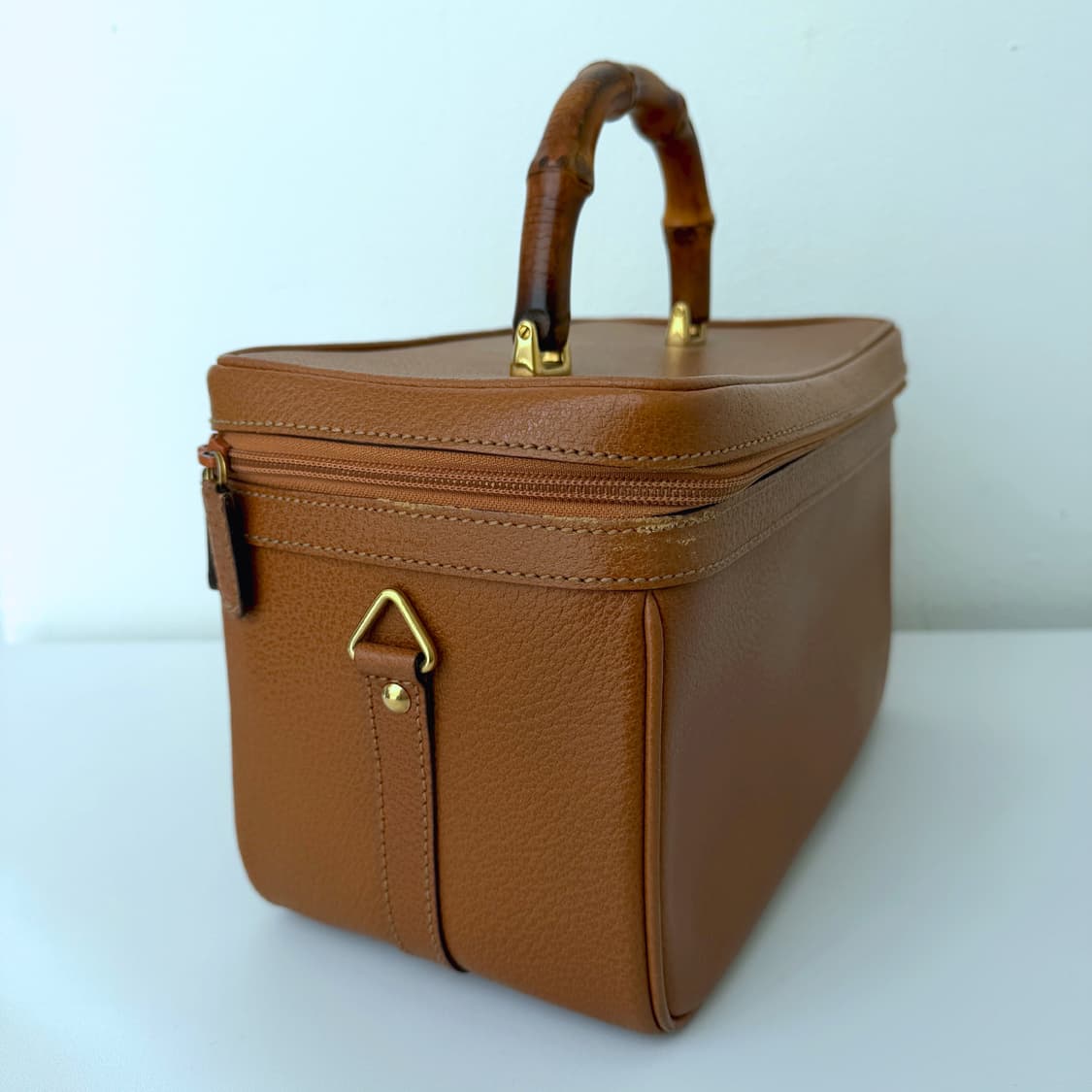 구찌 빈티지 뱀부 대나무 토트 베니티백 메이크업박스 상품이미지2