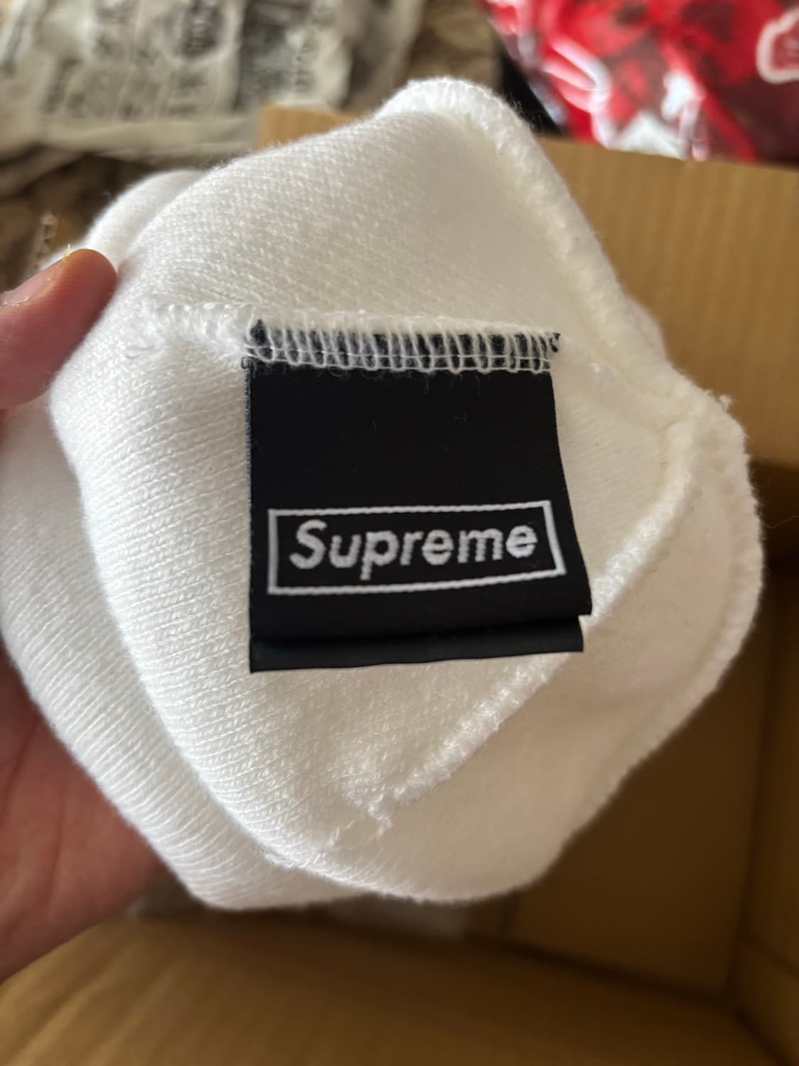 슈프림 아이시 S 로고 비니 화이트 상품이미지3