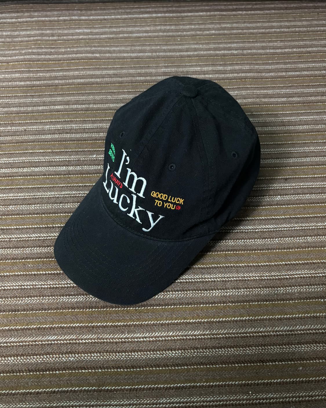 히든비하인드 Im Lucky 볼캡(BLACK) 상품이미지2