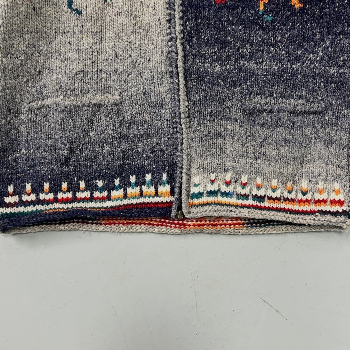 80s 에콰도르 핸드메이드 스웨터 집업  상품이미지3