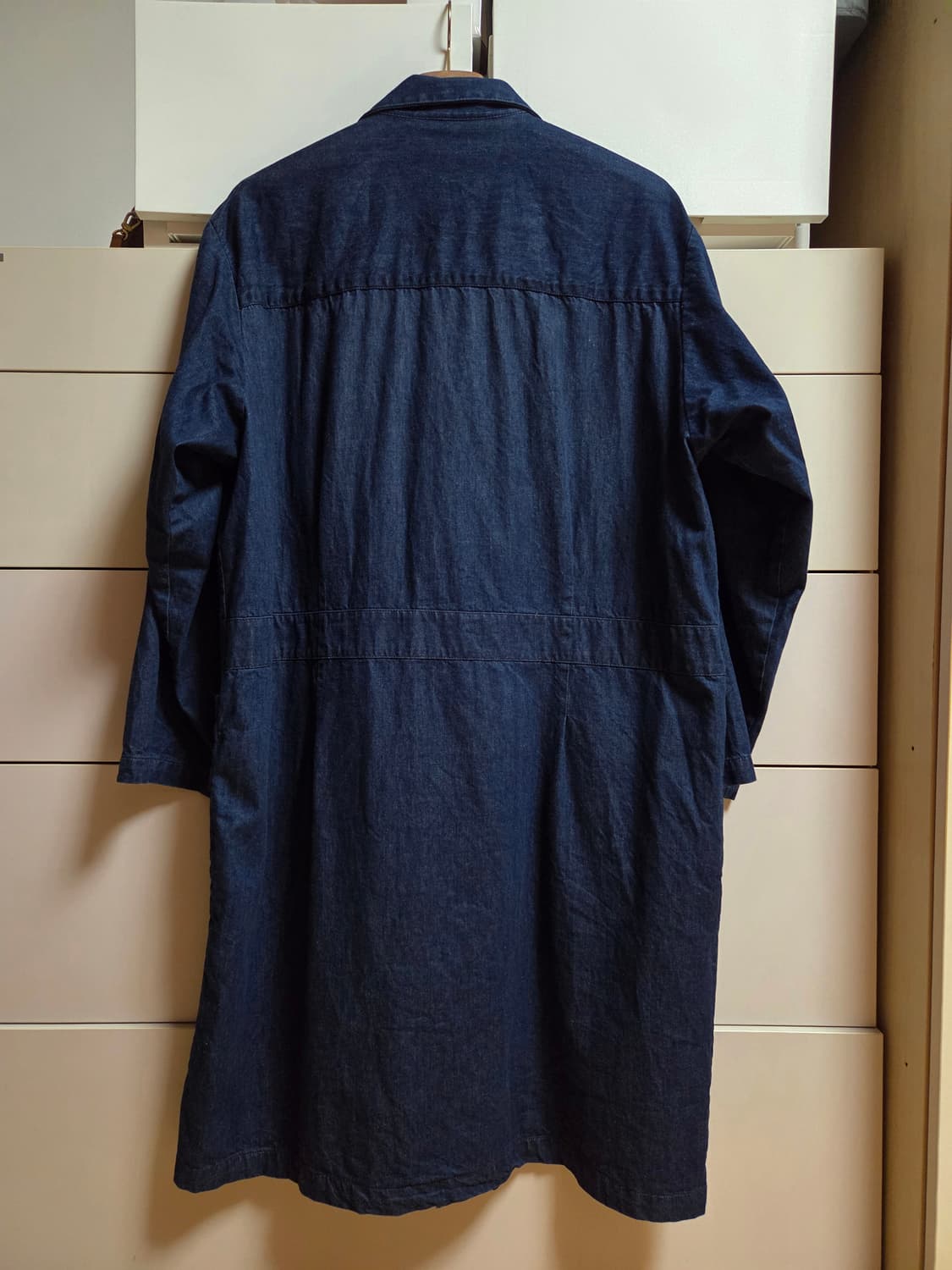 무인양품 무지 데님 샵코트 L-XL 상품이미지2