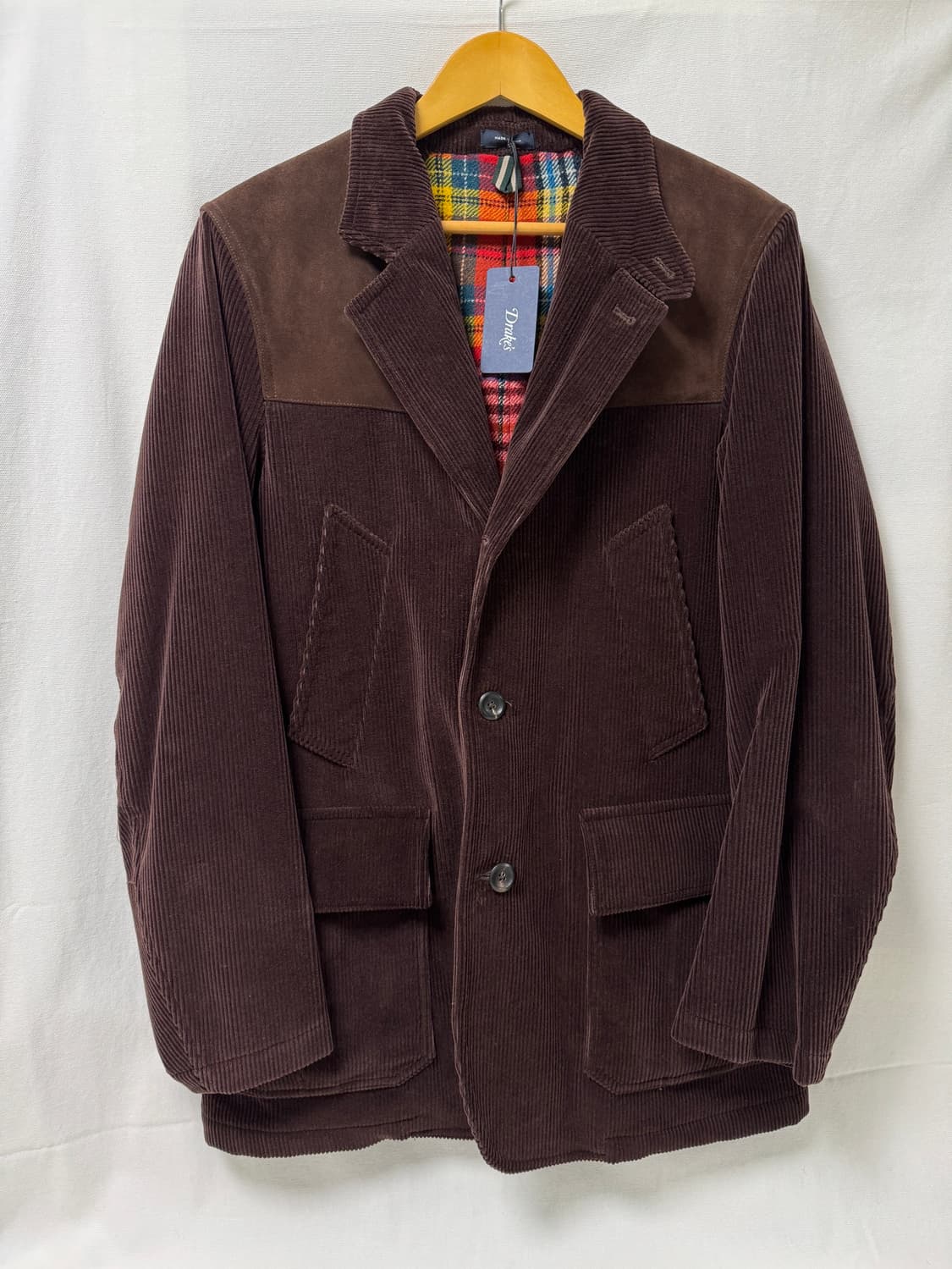 Drake's 드레익스 코듀로이 게임스 코트 브라운 38 상품이미지1