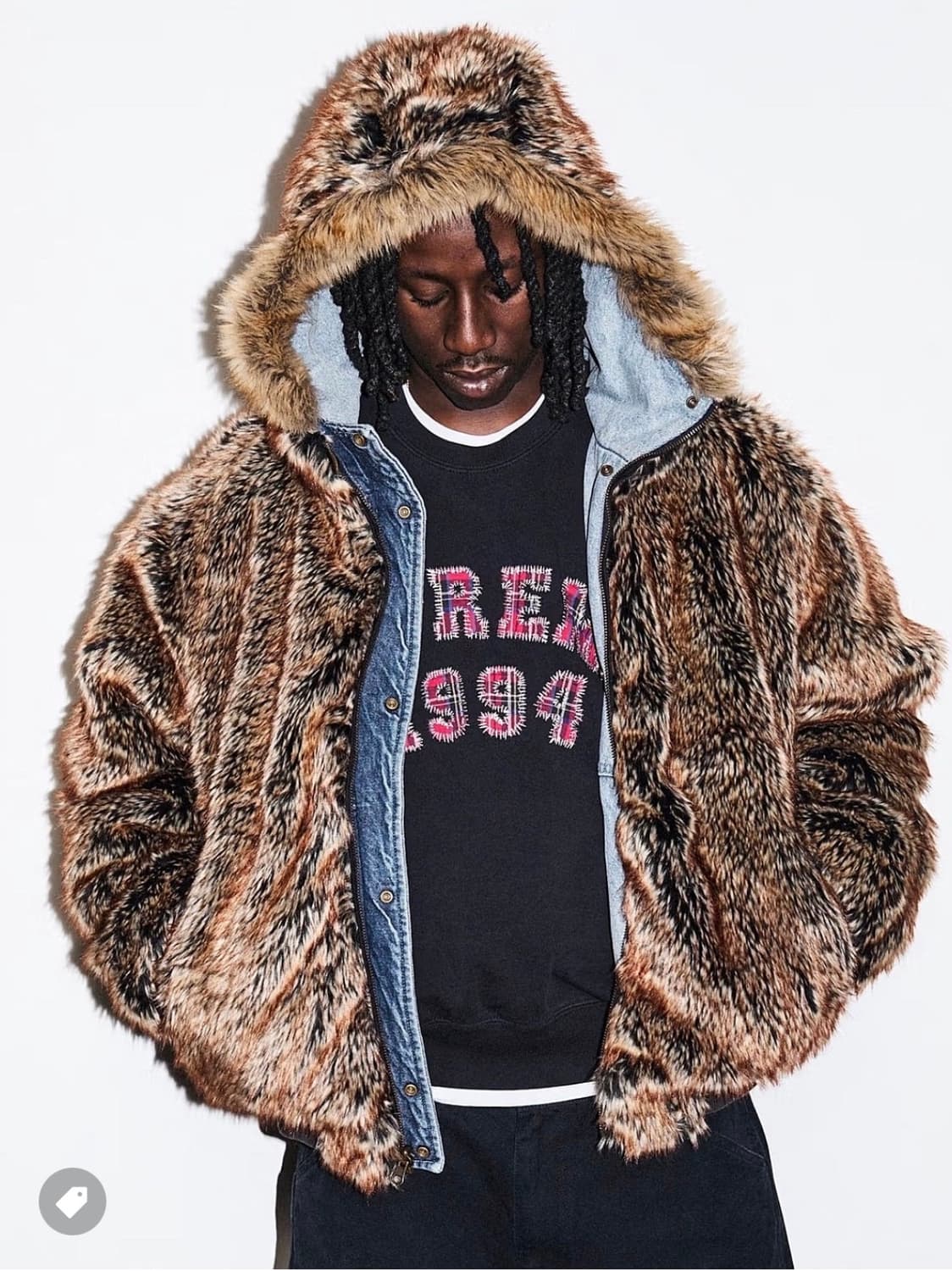 슈프림 리버시블 포우 퍼 후드 워크 자켓 데님 - 26SS XL 상품이미지5