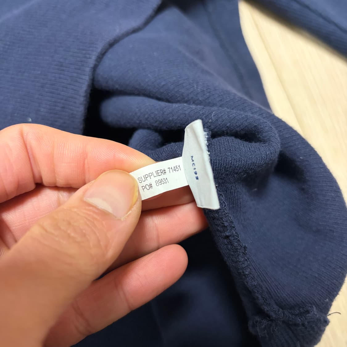 폴로 랄프로렌 레드포니 코튼 네이비 반집업  상품이미지5