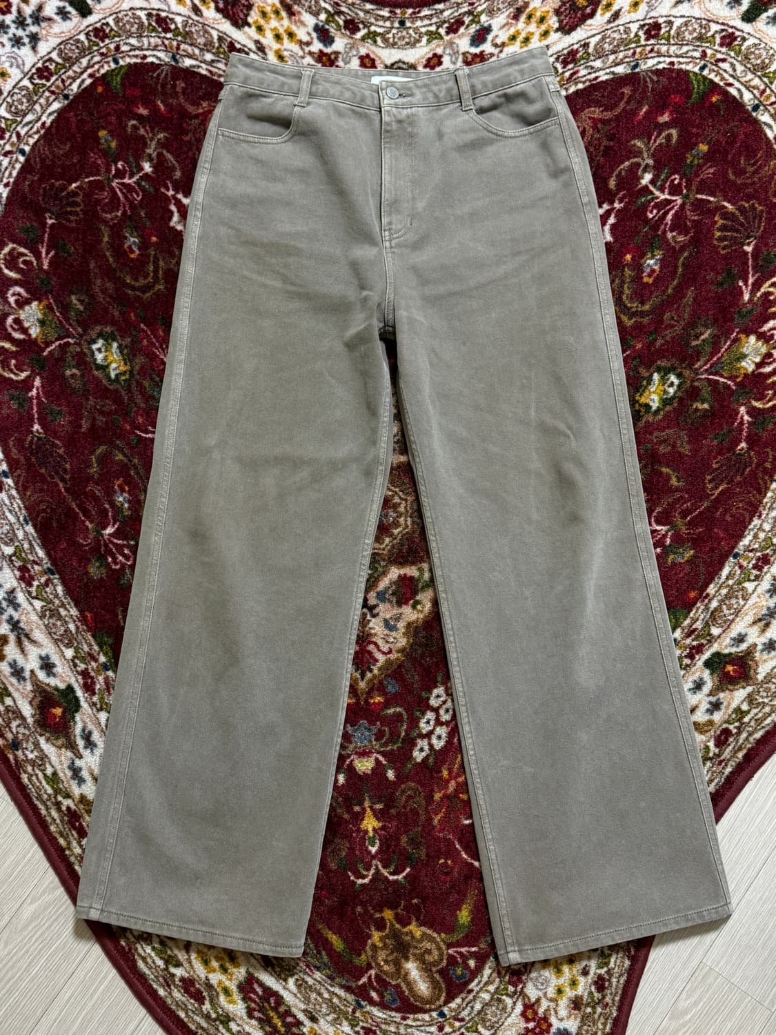 [L] 아모멘토 세미 와이드 부츠컷 데님 상품이미지1