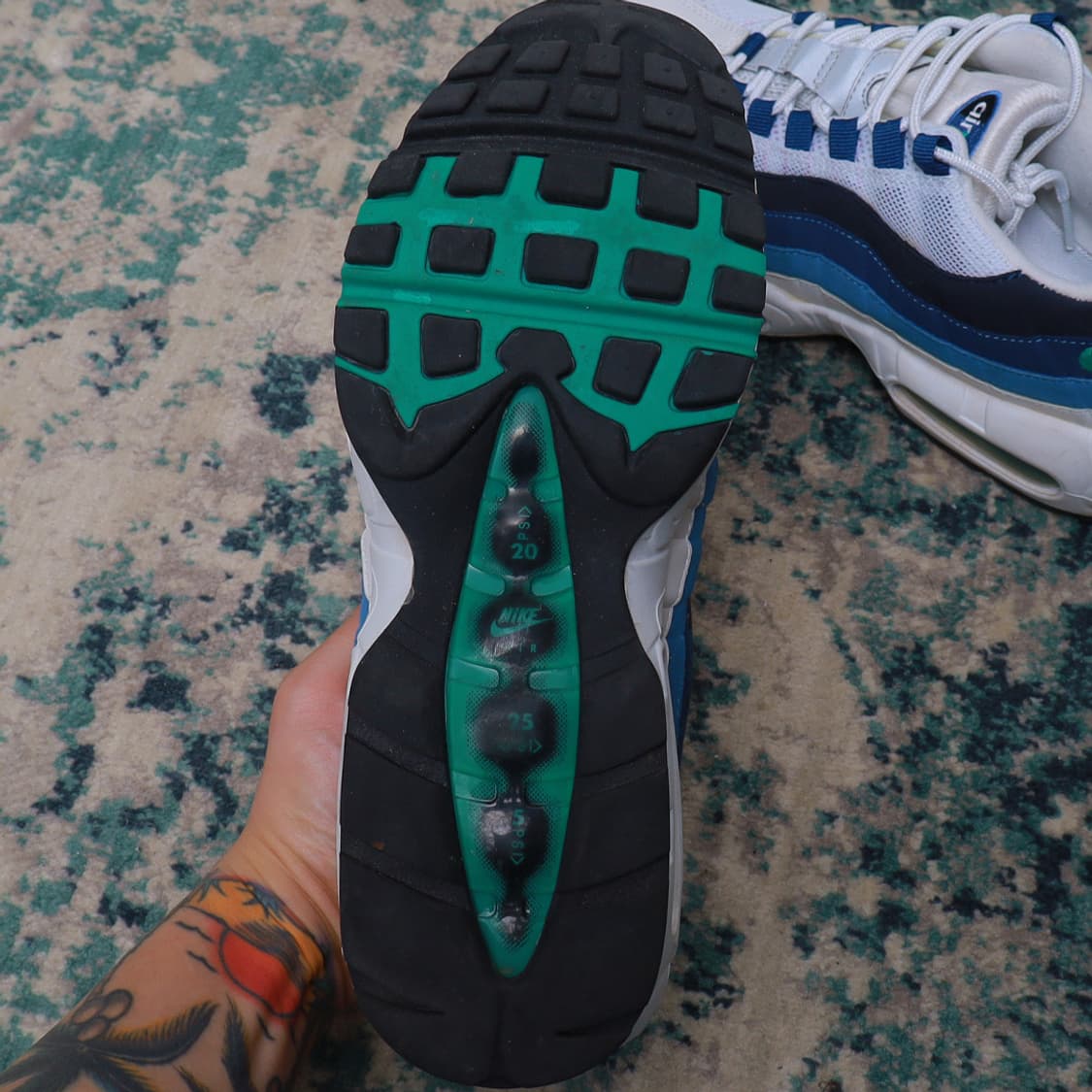 Nike 나이키 에어맥스 95 흰파남 270 상품이미지6