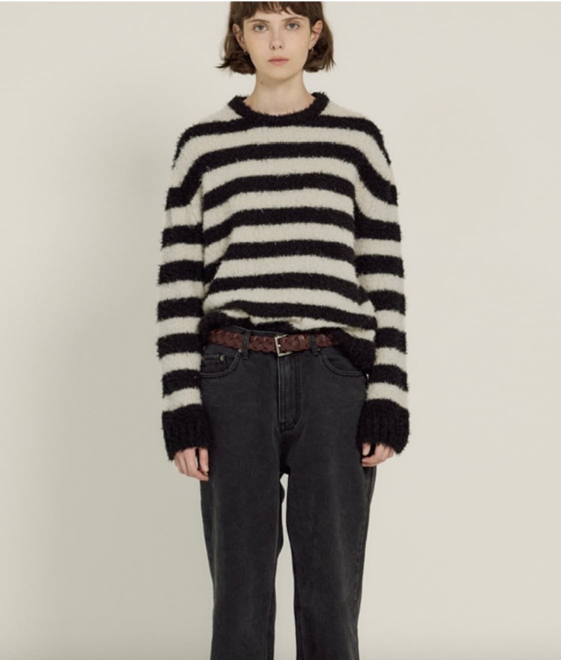 시엔느 스트라이프 포그 니트 상품이미지2