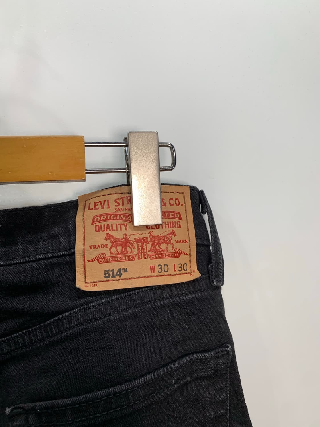 리바이스 514 블랙 데님 팬츠 상품이미지5