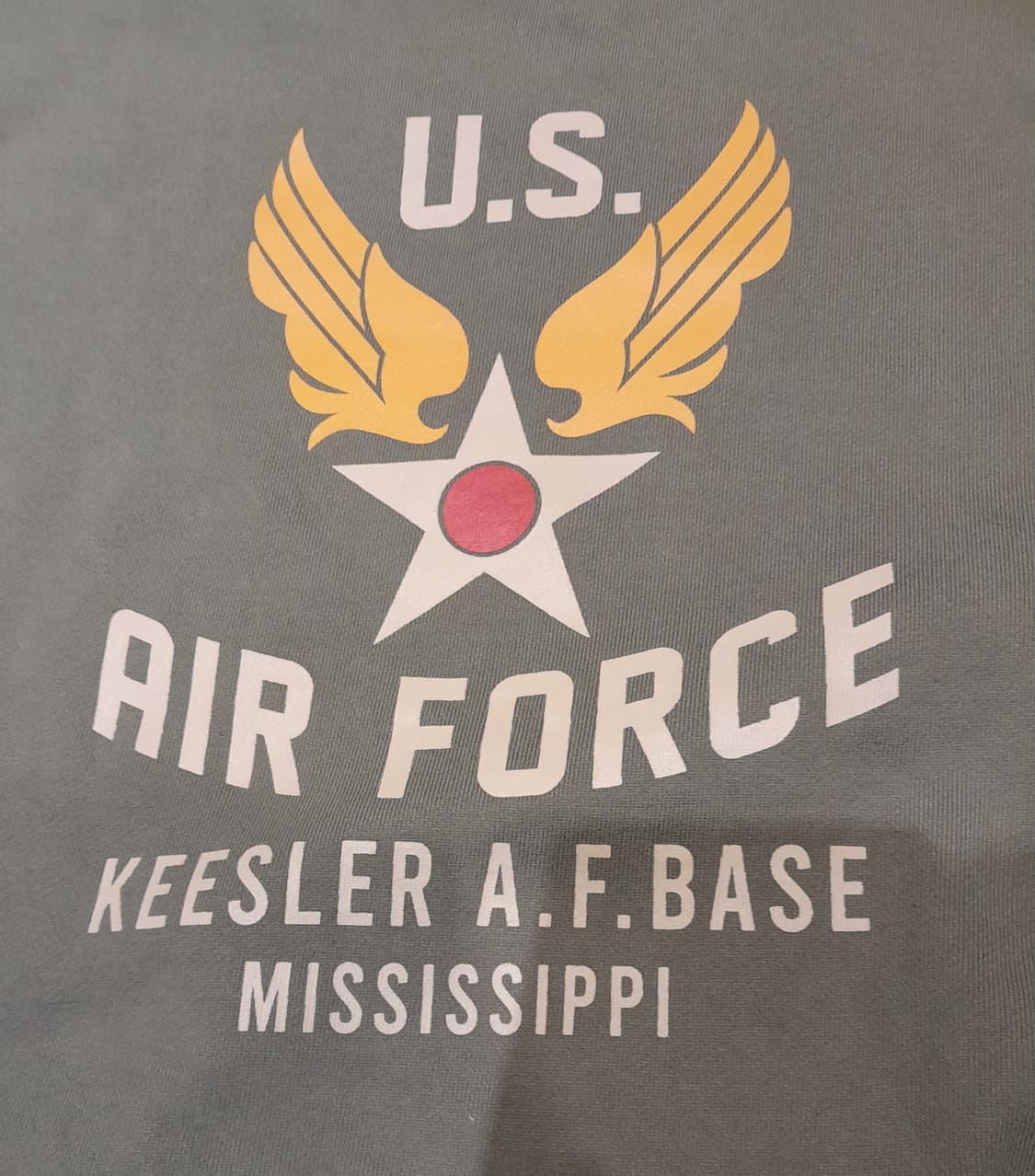 💥유니폼브릿지 에어포스 헤비 스웻셔츠 카키 (L) 
 상품이미지4