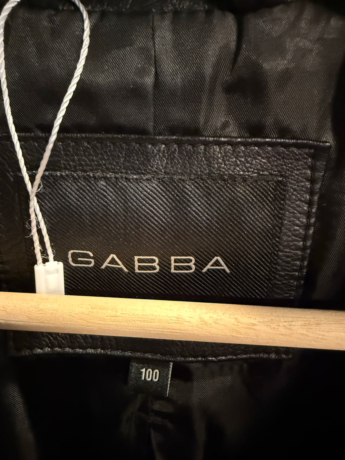 가바 GABBA 양가죽 싱글 라이더 자켓 블랙 100 상품이미지7