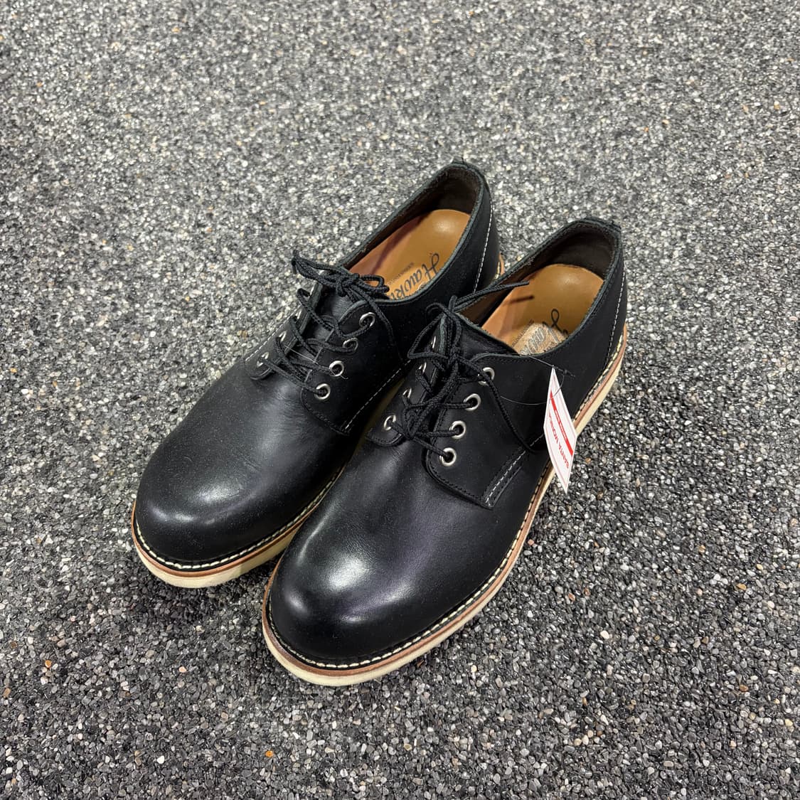 호킨스 4인치 플레인 블랙 가죽 로우 워커 B3938 상품이미지2