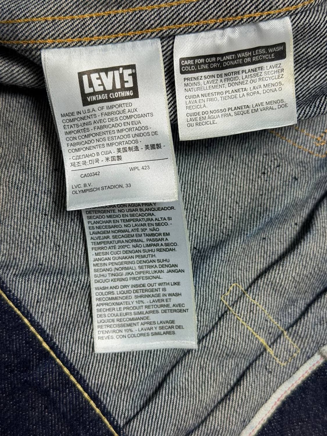 Levi’s LVC 507XX 타입2 자켓 (미국 생산 / 콘밀 원단) 상품이미지7
