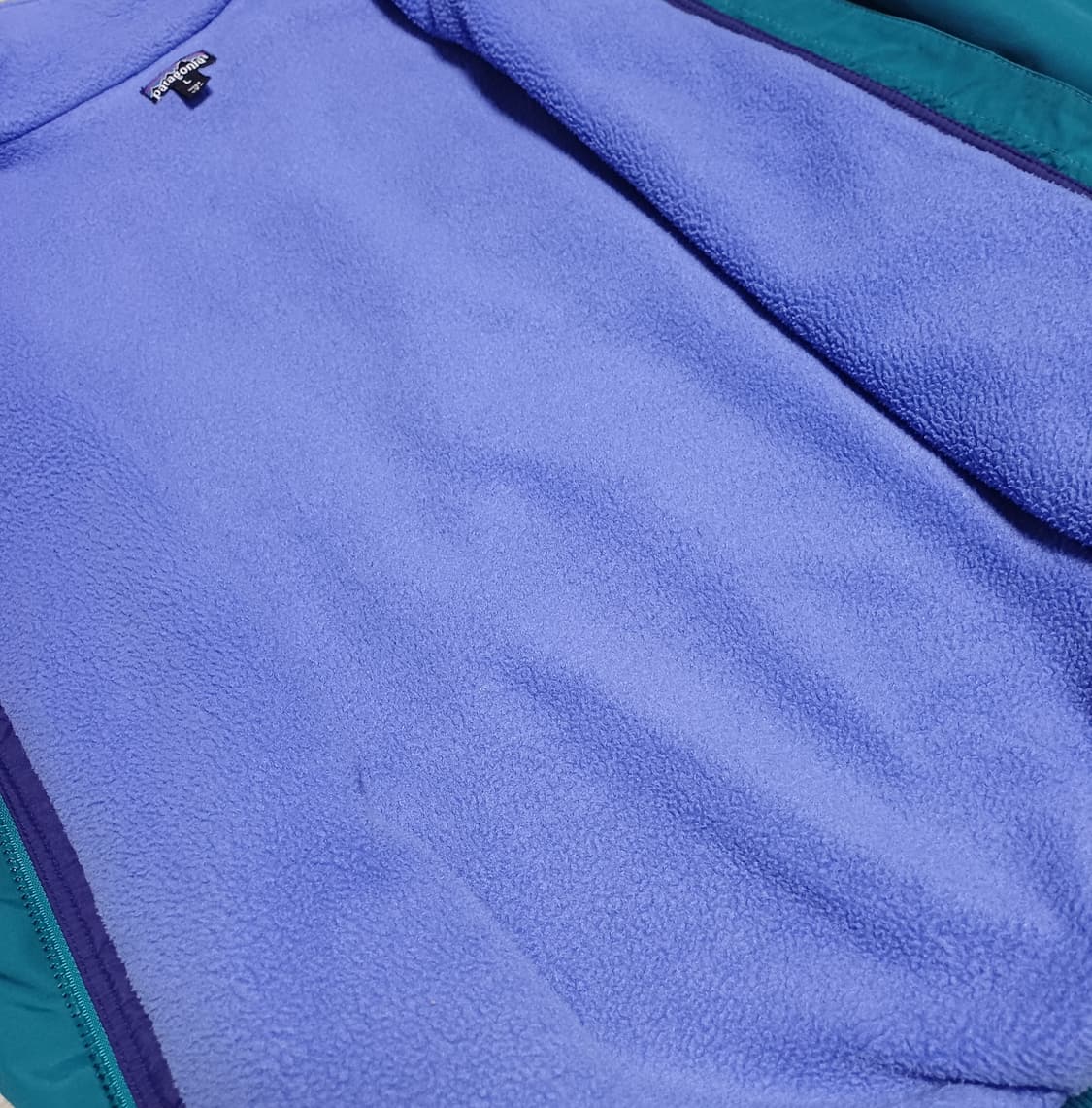 🇺🇸 [L] 파타고니아 쉘드 신칠라 봄버 자켓 틸 / 퍼플 블루 상품이미지9